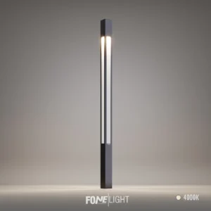 Luxera Aluminum Plexiglass LED Bollard Light for Modern Garden Paths